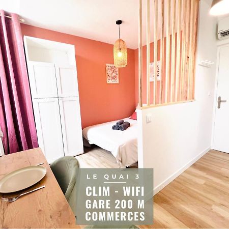 Le Quai 3 - Studio Neuf Lumineux Calme - Clim - Wifi - Gare A 200M Ажен Экстерьер фото